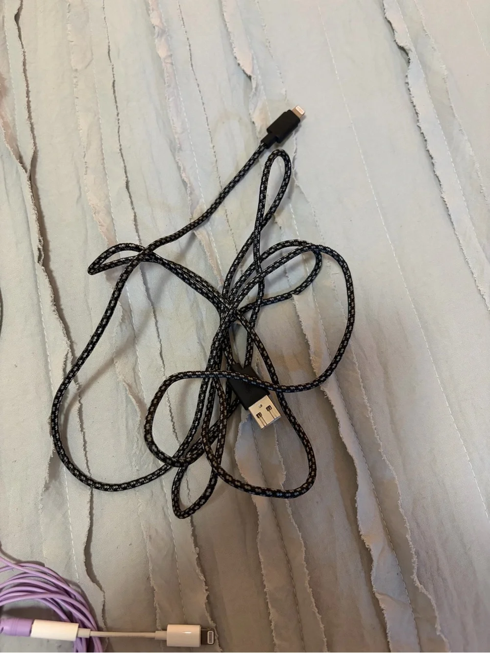 Various lot of lightning cable chargers and accessories